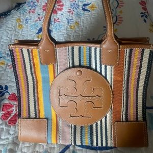 Tory Burch Patchwork Webbing Ella Tote (hard to find)